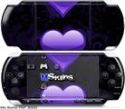 Sony PSP 3000 Skin - Glass Heart Grunge Purple