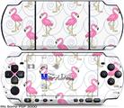 Sony PSP 3000 Skin - Flamingos on White