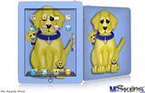 iPad Skin - Puppy Dogs on Blue