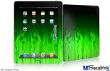 iPad Skin - Fire Flames Green