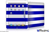 iPad Skin - Psycho Stripes Blue and White