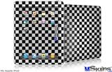 iPad Skin - Checkered Canvas Black and White