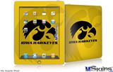 iPad Skin - Iowa Hawkeyes Herkey Black on Gold