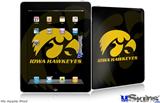iPad Skin - Iowa Hawkeyes Herkey Gold on Black