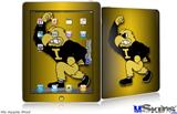iPad Skin - Iowa Hawkeyes Herky on Black and Gold