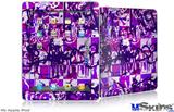 iPad Skin - Purple Checker Graffiti