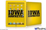 iPad Skin - Iowa Hawkeyes 01 Black on Gold