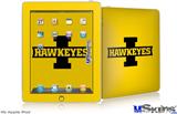 iPad Skin - Iowa Hawkeyes 02 Black on Gold