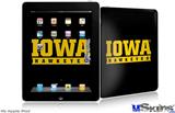 iPad Skin - Iowa Hawkeyes 03 Black on Gold