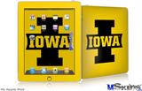 iPad Skin - Iowa Hawkeyes 04 Black on Gold