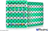 iPad Skin - Kearas Daisies Stripe Sea Foam