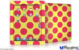 iPad Skin - Kearas Polka Dots Pink And Yellow