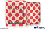 iPad Skin - Kearas Polka Dots Pink On Cream