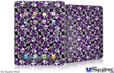 iPad Skin - Splatter Girly Skull Purple