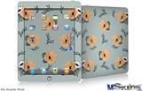 iPad Skin - Poppy Orange Light Blue
