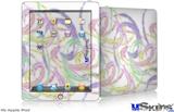 iPad Skin - Neon Swoosh on White