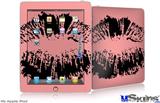 iPad Skin - Big Kiss Black on Pink