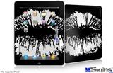 iPad Skin - Big Kiss White on Black