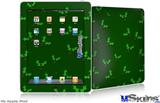 iPad Skin - Holly Leaves on Green