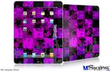 iPad Skin - Purple Star Checkerboard