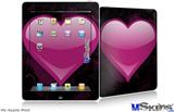 iPad Skin - Glass Heart Grunge Hot Pink