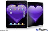 iPad Skin - Glass Heart Grunge Purple