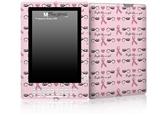 Fight Like A Girl Breast Cancer Ribbons and Hearts - Decal Style Skin for Amazon Kindle DX