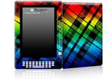 Rainbow Plaid - Decal Style Skin for Amazon Kindle DX