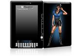 Police Dept Pin Up Girl - Decal Style Skin for Amazon Kindle DX