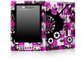Pink Star Splatter - Decal Style Skin for Amazon Kindle DX