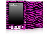 Pink Zebra - Decal Style Skin for Amazon Kindle DX