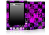 Purple Star Checkerboard - Decal Style Skin for Amazon Kindle DX