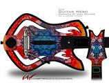 Tie Dye Star 100 Decal Style Skin - fits Warriors Of Rock Guitar Hero Guitar (GUITAR NOT INCLUDED)