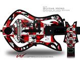 Checker Graffiti Decal Style Skin - fits Warriors Of Rock Guitar Hero Guitar (GUITAR NOT INCLUDED)