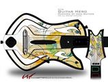 Water Butterflies Decal Style Skin - fits Warriors Of Rock Guitar Hero Guitar (GUITAR NOT INCLUDED)