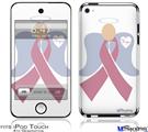 iPod Touch 4G Decal Style Vinyl Skin - Angel Ribbon Hope