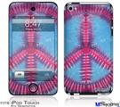 iPod Touch 4G Decal Style Vinyl Skin - Tie Dye Peace Sign 100