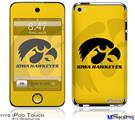 iPod Touch 4G Decal Style Vinyl Skin - Iowa Hawkeyes Herkey Black on Gold