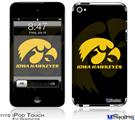 iPod Touch 4G Decal Style Vinyl Skin - Iowa Hawkeyes Herkey Gold on Black