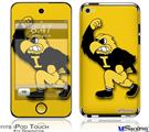 iPod Touch 4G Decal Style Vinyl Skin - Iowa Hawkeyes Herky on Gold