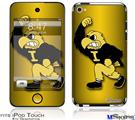 iPod Touch 4G Decal Style Vinyl Skin - Iowa Hawkeyes Herky on Black and Gold