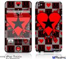 iPod Touch 4G Decal Style Vinyl Skin - Emo Star Heart