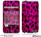 iPod Touch 4G Decal Style Vinyl Skin - Pink Distressed Leopard