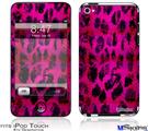 iPod Touch 4G Decal Style Vinyl Skin - Pink Distressed Leopard