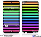iPod Touch 4G Decal Style Vinyl Skin - Stripes Rainbow