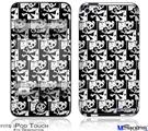 iPod Touch 4G Decal Style Vinyl Skin - Skull Checker