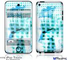 iPod Touch 4G Decal Style Vinyl Skin - Electro Graffiti Blue