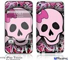 iPod Touch 4G Decal Style Vinyl Skin - Pink Skull