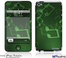 iPod Touch 4G Decal Style Vinyl Skin - Bokeh Music Green