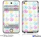 iPod Touch 4G Decal Style Vinyl Skin - Kearas Peace Signs
